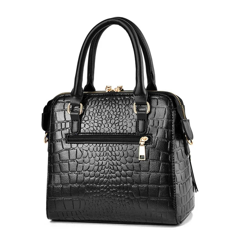 Crocodile-Embossed Bag