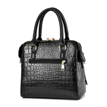 Crocodile-Embossed Bag