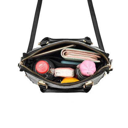 Crocodile-Embossed Bag