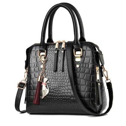 Crocodile-Embossed Bag