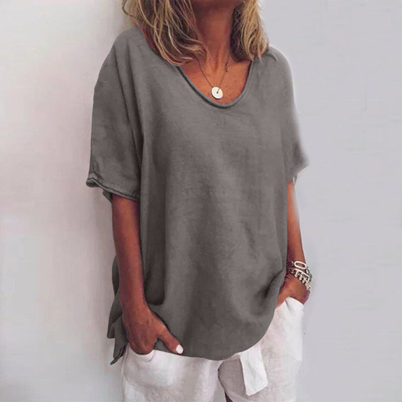 Kathleen | Women's Longline Comfortable Loose Blouse