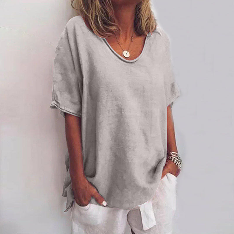 Women's Longline Relaxed T-Shirt, Effortless Style for Daily Wear