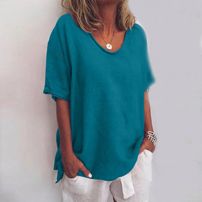 Kathleen | Women's Longline Comfortable Loose Blouse