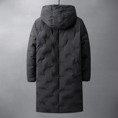 Men's Long Winter Jacket with Long Sleeve