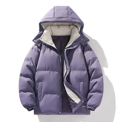 Elegant Hooded Men's Jacket with Hooded