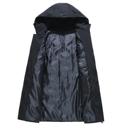 Men's Long Winter Jacket with Long Sleeve