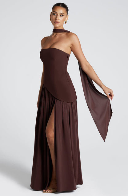 Women's Maxi Dress with Side Slit