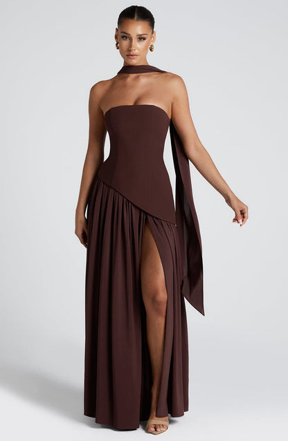 Women's Maxi Dress with Side Slit