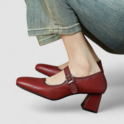 Hyreanne | Women's Cushioned Buckle Orthopedic Mary Jane Shoes