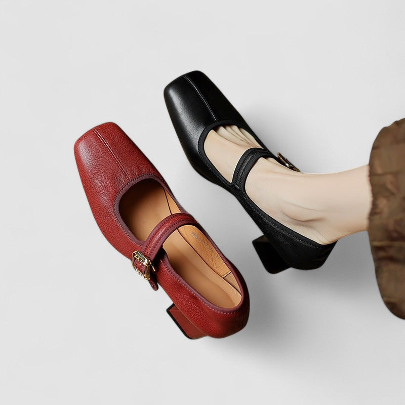 Hyreanne | Women's Cushioned Buckle Orthopedic Mary Jane Shoes