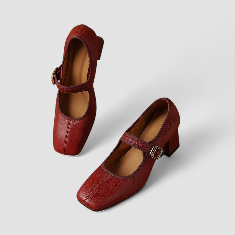 Hyreanne | Women's Cushioned Buckle Orthopedic Mary Jane Shoes