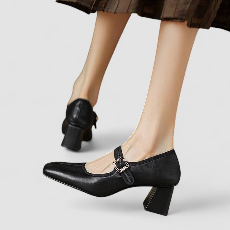 Hyreanne | Women's Cushioned Buckle Orthopedic Mary Jane Shoes