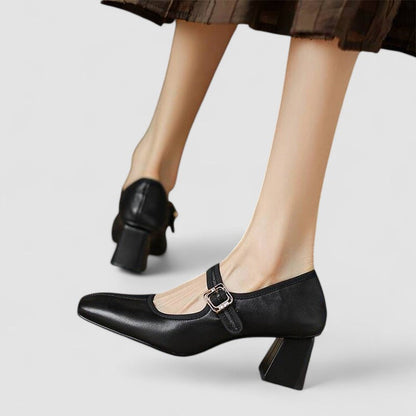 Hyreanne | Women's Cushioned Buckle Orthopedic Mary Jane Shoes