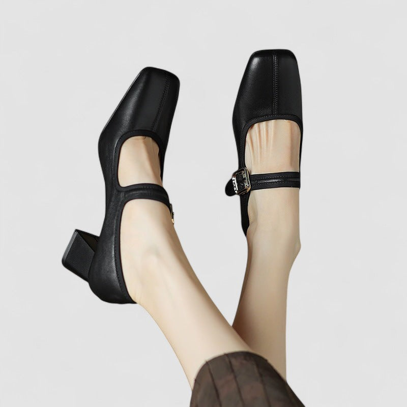 Hyreanne | Women's Cushioned Buckle Orthopedic Mary Jane Shoes