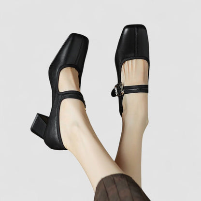 Hyreanne | Women's Cushioned Buckle Orthopedic Mary Jane Shoes