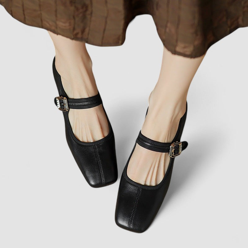 Hyreanne | Women's Cushioned Buckle Orthopedic Mary Jane Shoes