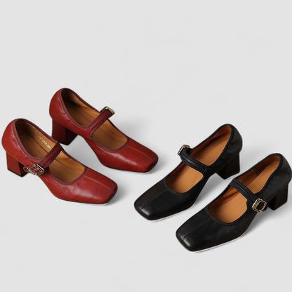 Hyreanne | Women's Cushioned Buckle Orthopedic Mary Jane Shoes
