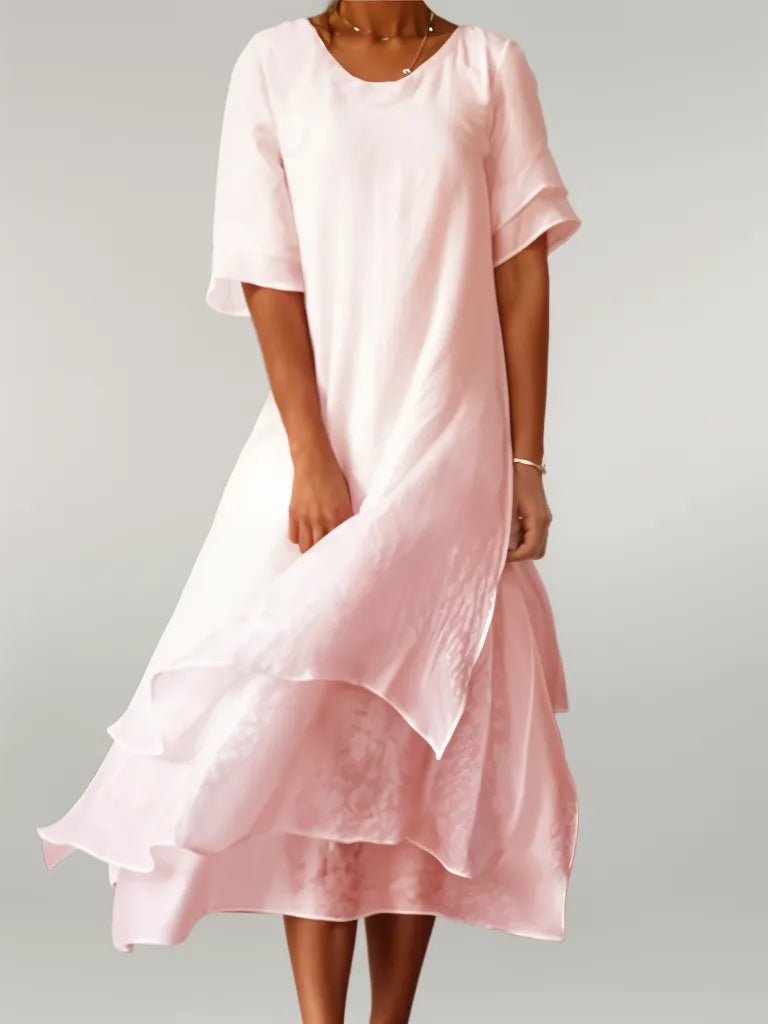 Robyn | Women's Elegant Long Maxi Dress with Round Neck
