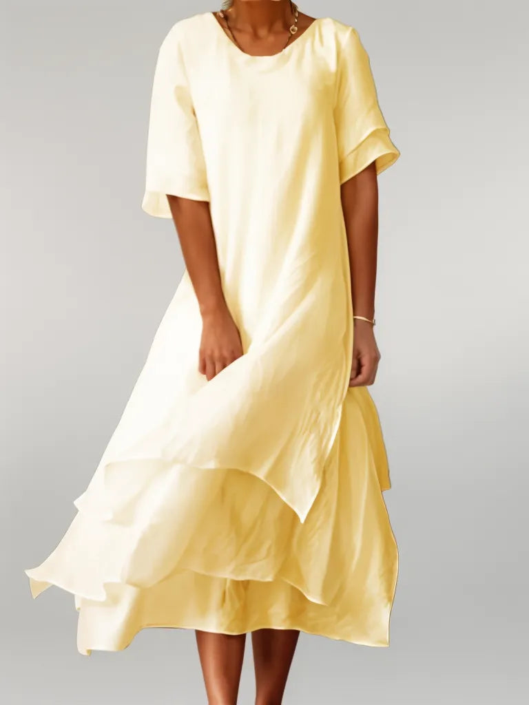 Robyn | Women's Elegant Long Maxi Dress with Round Neck