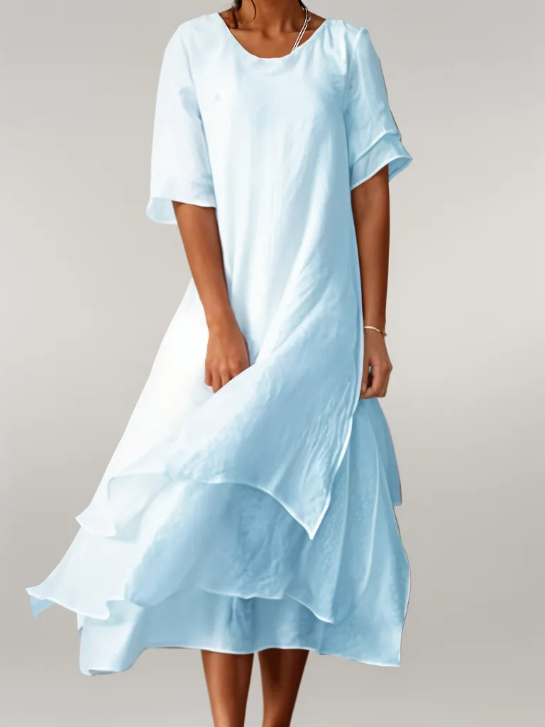 Robyn | Women's Elegant Long Maxi Dress with Round Neck