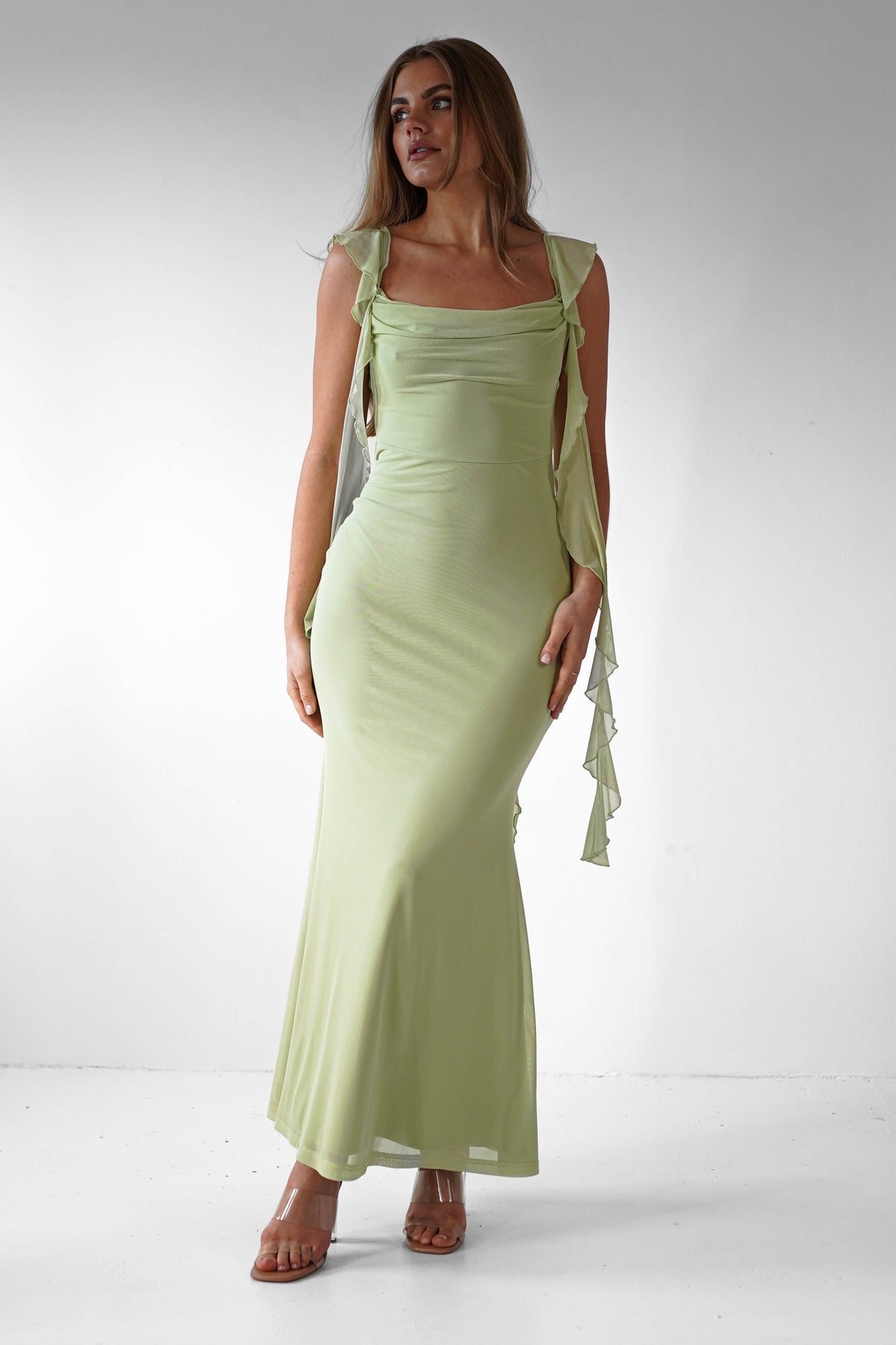 Women's Salma Chic Sutton Ruffled Maxi Dress