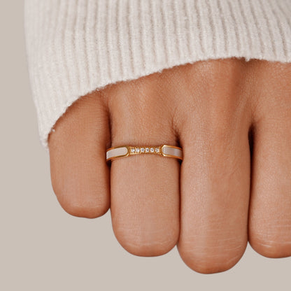 Bibiana | Pearl and Crystal Ring