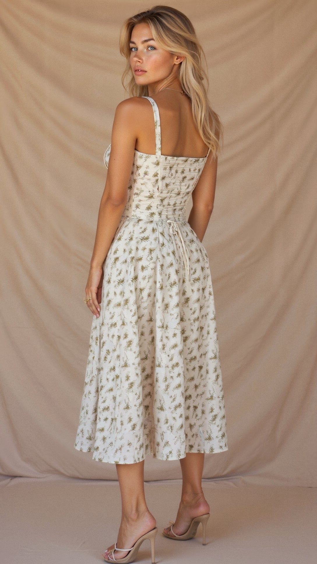 Kiana | Women's Waist Midi Dress