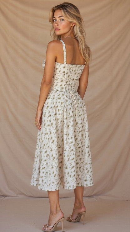 Kiana | Women's Waist Midi Dress