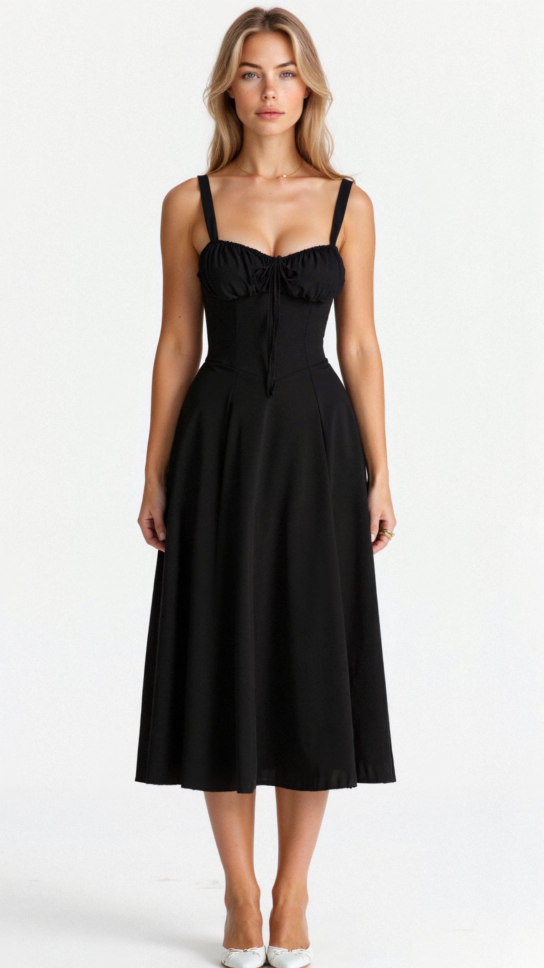 Kiana | Women's Waist Midi Dress
