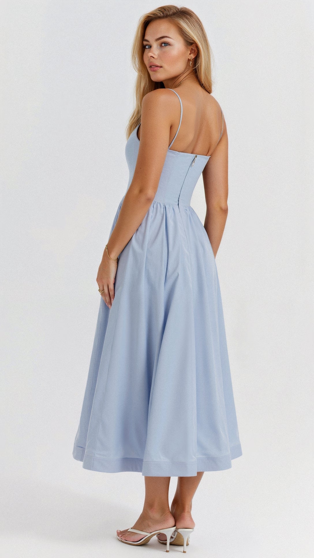 Rose | Chic Sleeveless Midi Dress for Women
