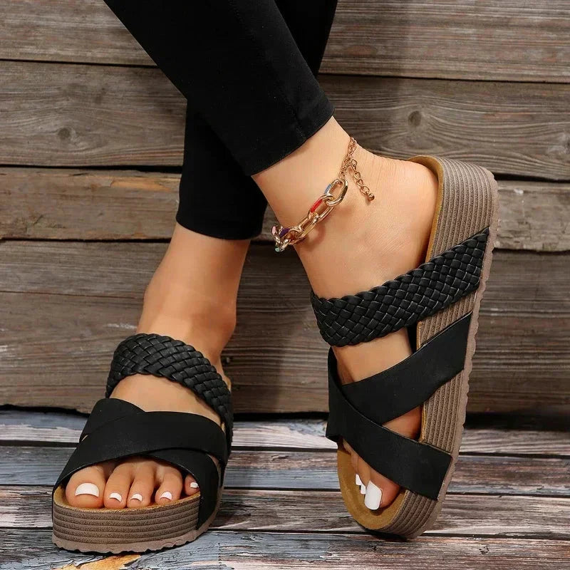 Women's Cushioned Open-Toe Darcey Orthopedic Sandals