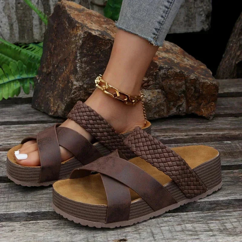 Flore | Women's Cushioned Open-Toe Orthopedic Sandals
