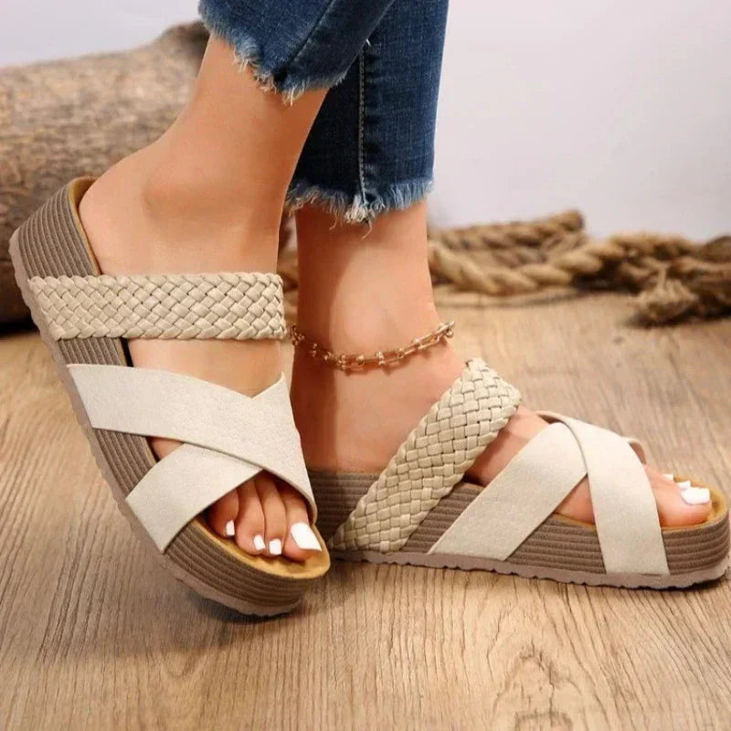 Women's Cushioned Open-Toe Darcey Orthopedic Sandals