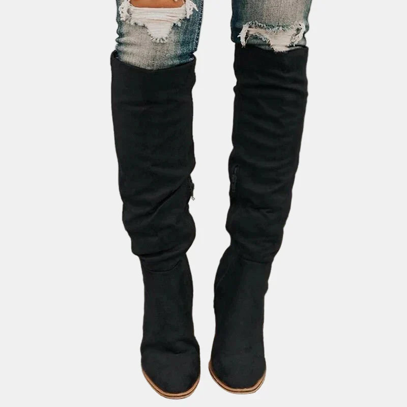 Peyton | Women's Cushioned Slip-On Heeled Boots