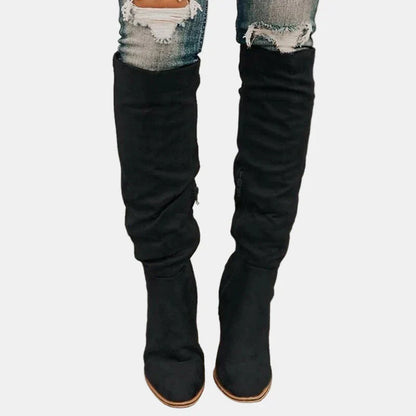 Peyton | Women's Cushioned Slip-On Heeled Boots