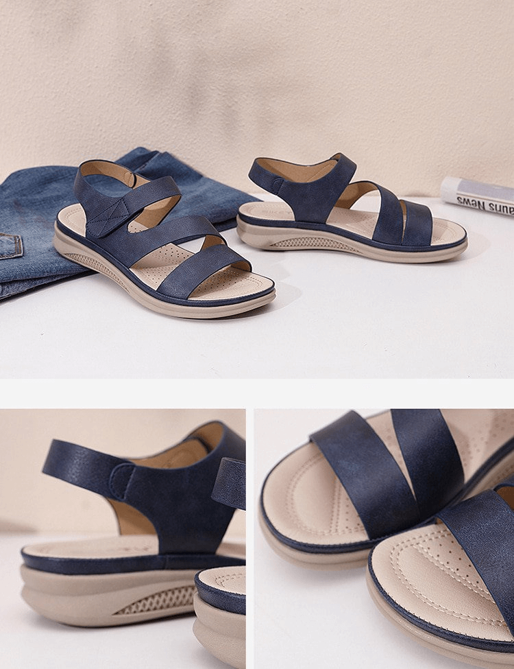 Women's Breathable Open-Toe Alessandra Orthopedic Wedge Sandals with Arch Support