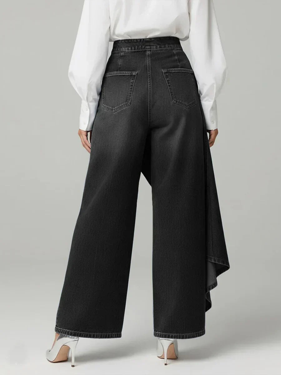 Zynera | High-Waisted Wide-Leg Jeans