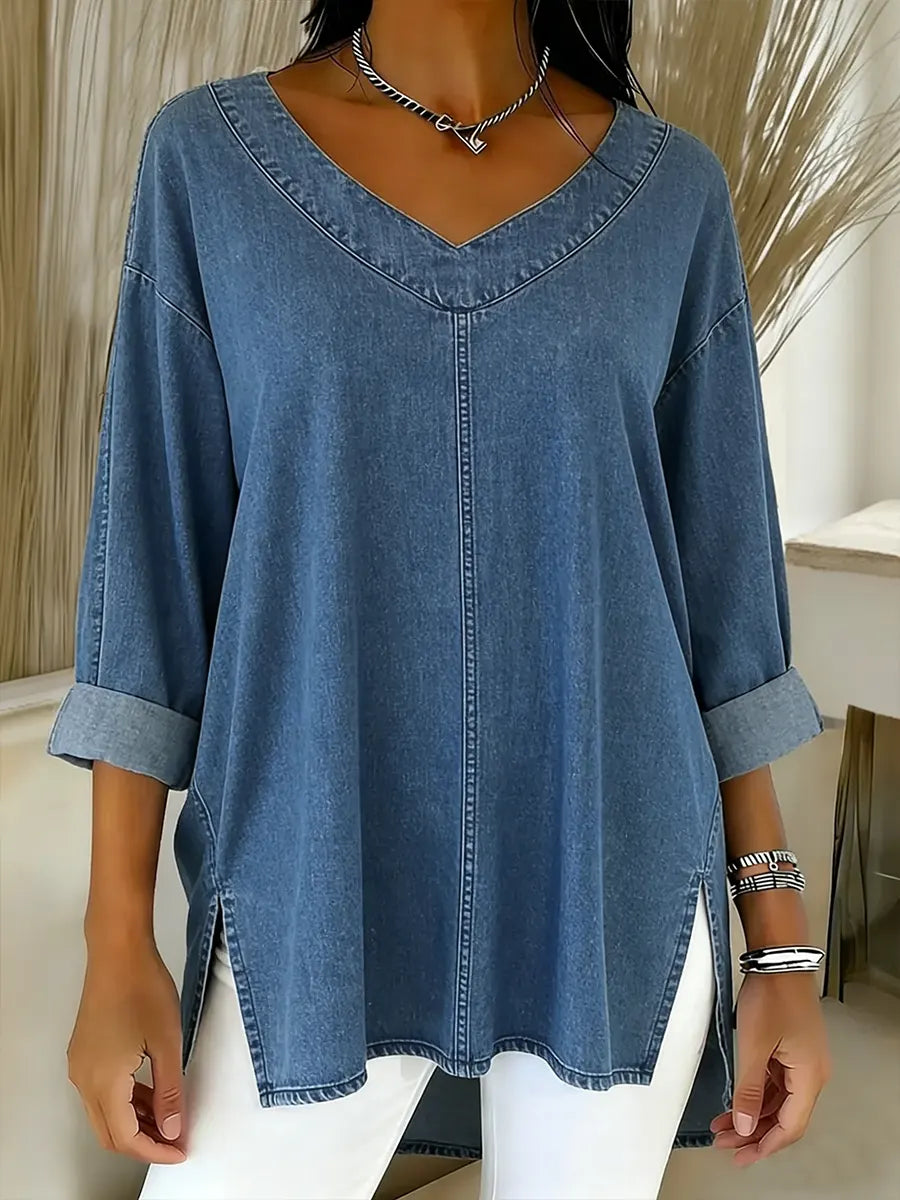 Jessica | Women's Relaxed Easygoing V-Neck T-Shirt