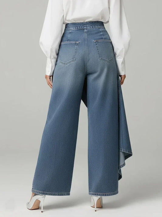 Zynera | High-Waisted Wide-Leg Jeans