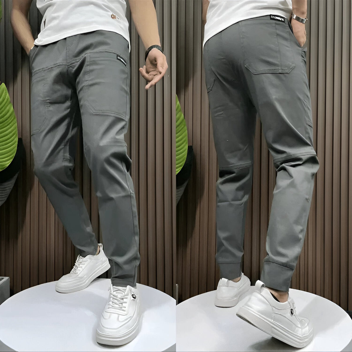 Leonardo | Premium Stretch Cargo Trousers (1+1 Free)