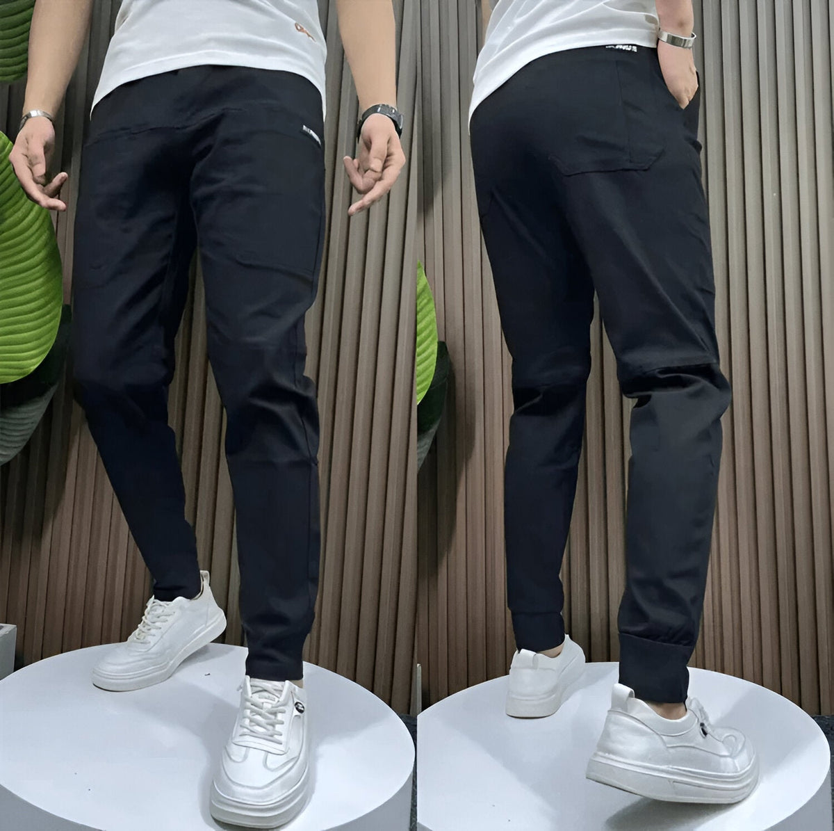 Leonardo | Premium Stretch Cargo Trousers (1+1 Free)