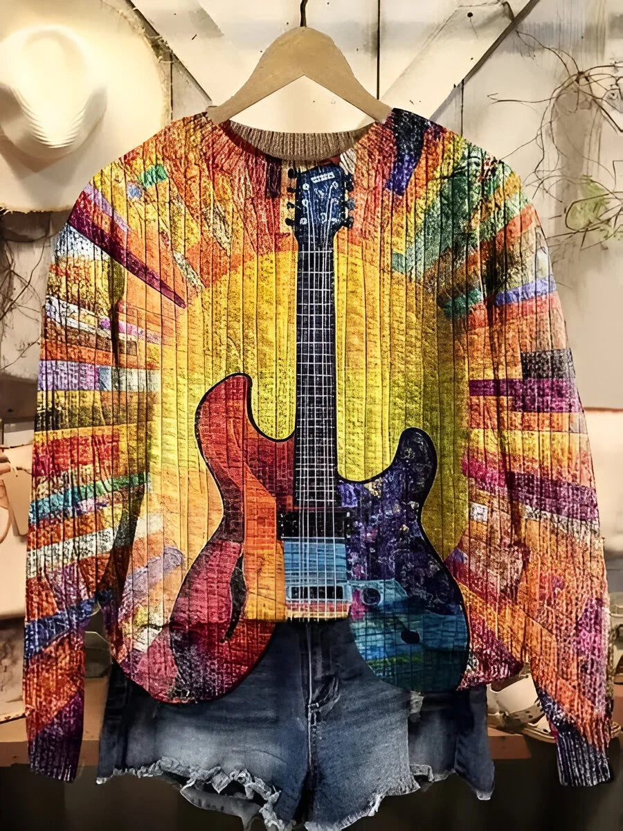 Tanja | Relaxed Colourful Boho Style Sweatshirt