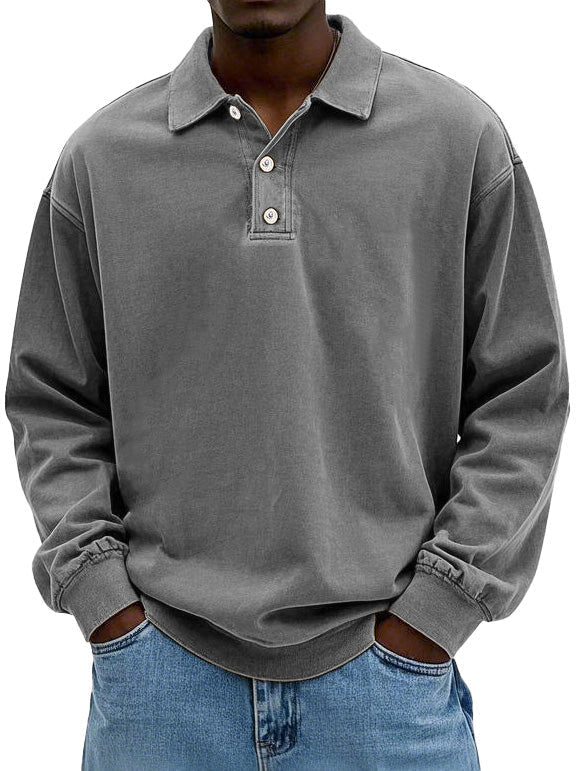 William | Relaxed Vintage Long-Sleeve Polo