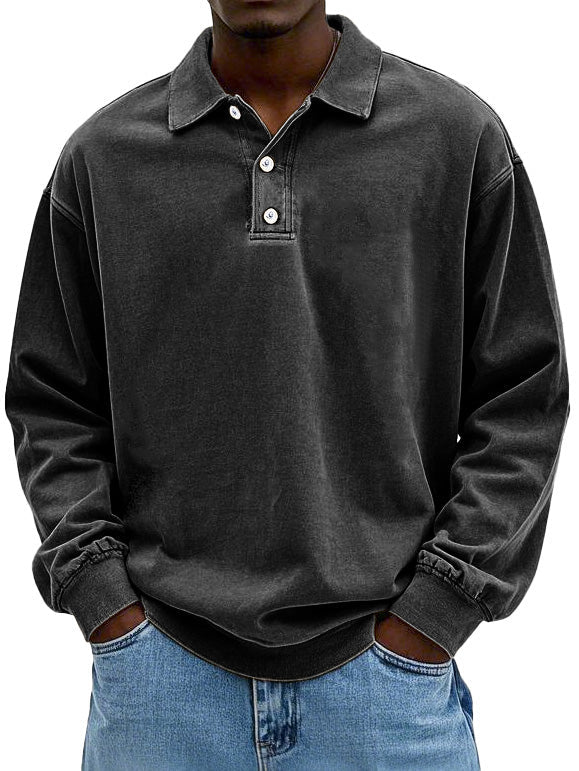 William | Relaxed Vintage Long-Sleeve Polo