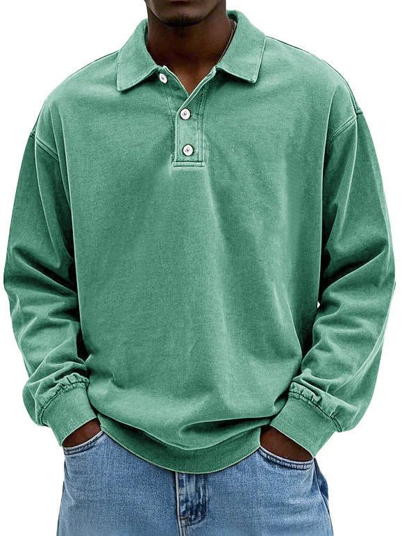 William | Relaxed Vintage Long-Sleeve Polo