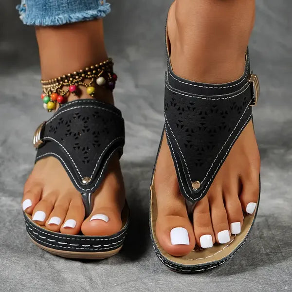 Women's Open-Toe Verna Orthopedic Sandals with Arch Support
