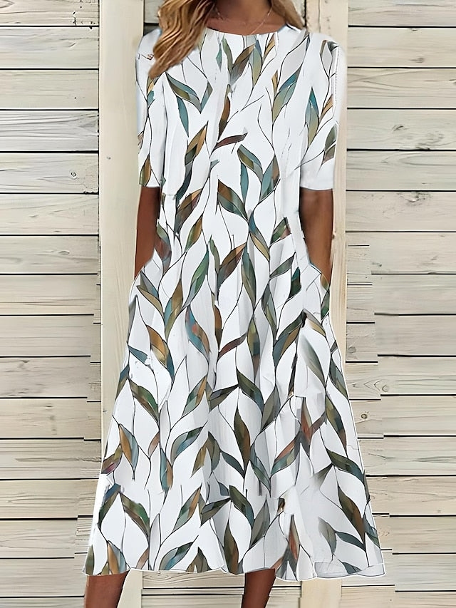 Sela | Women's Coastal Floral Midi Dress