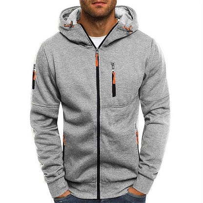 Mave | Men's Zip-Up Hoodie with Pockets and Drawstring