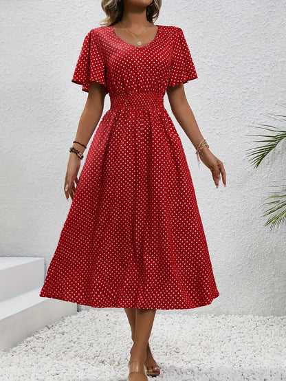 Livia | Women's Summer Dress with Short Sleeve