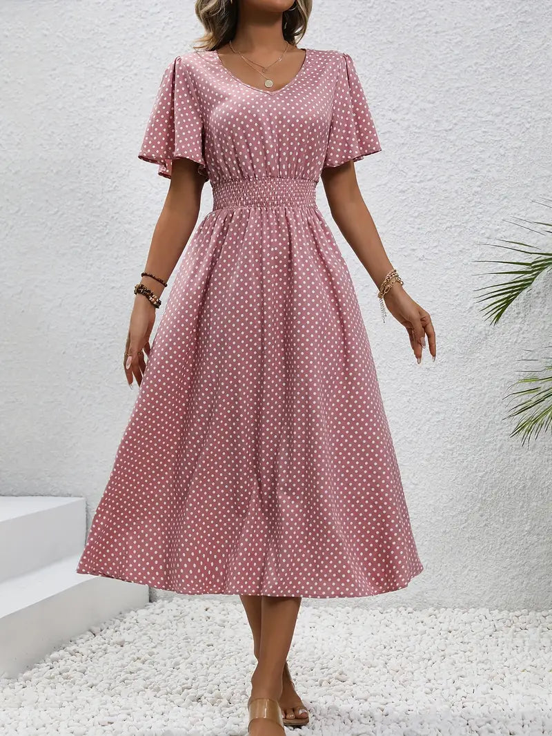 Livia | Women's Summer Dress with Short Sleeve